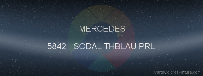 Pintura Mercedes 5842 Sodalithblau Prl.