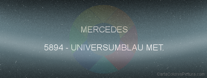 Pintura Mercedes 5894 Universumblau Met.