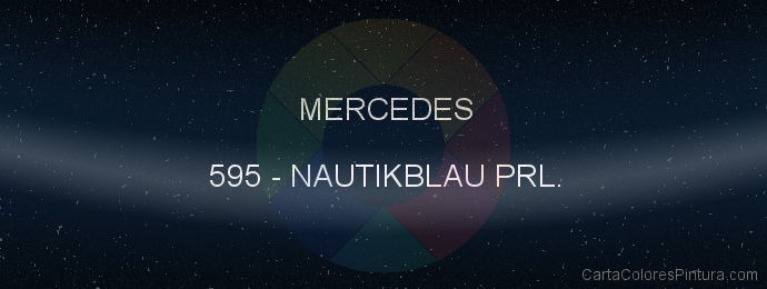 Pintura Mercedes 595 Nautikblau Prl.