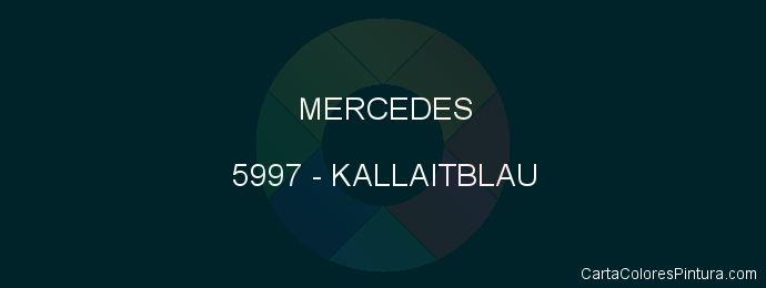 Pintura Mercedes 5997 Kallaitblau