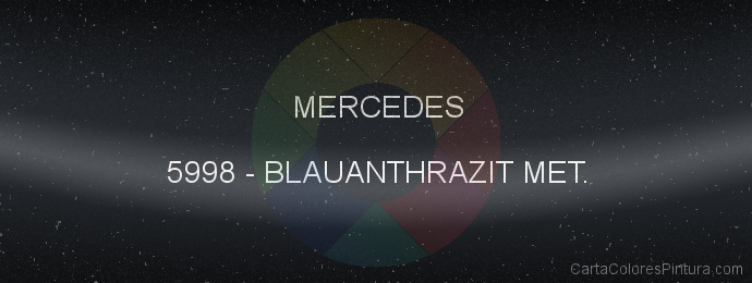 Pintura Mercedes 5998 Blauanthrazit Met.