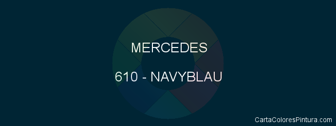 Pintura Mercedes 610 Navyblau