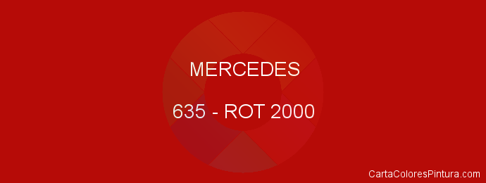 Pintura Mercedes 635 Rot 2000