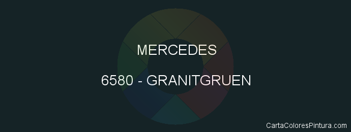 Pintura Mercedes 6580 Granitgruen