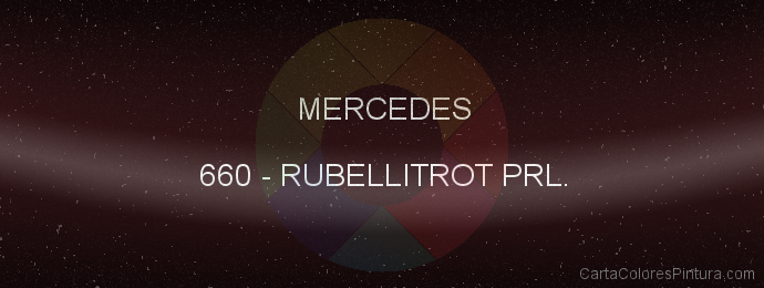 Pintura Mercedes 660 Rubellitrot Prl.