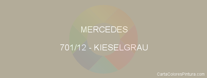 Pintura Mercedes 701/12 Kieselgrau