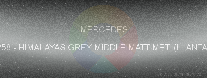 Pintura Mercedes 7258 Himalayas Grey Middle Matt Met. (llantas)