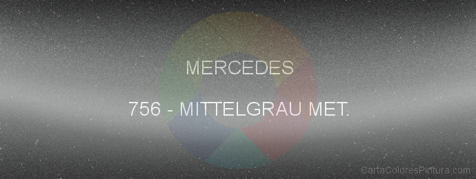 Pintura Mercedes 756 Mittelgrau Met.