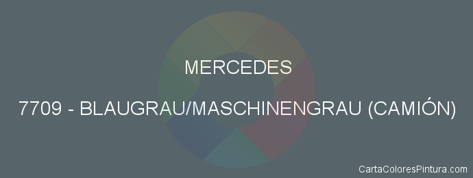 Pintura Mercedes 7709 Blaugrau/maschinengrau (camiÓn)