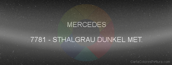 Pintura Mercedes 7781 Sthalgrau Dunkel Met.