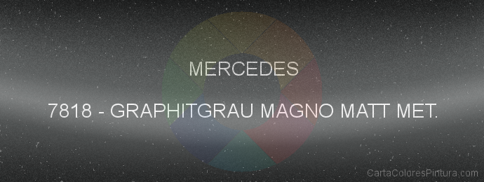 Pintura Mercedes 7818 Graphitgrau Magno Matt Met.