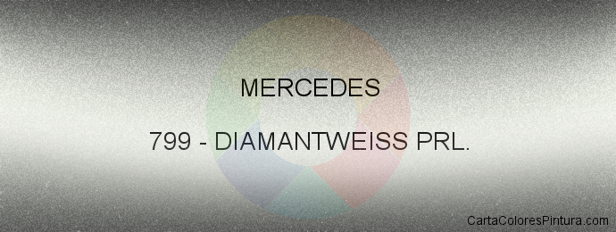 Pintura Mercedes 799 Diamantweiss Prl.