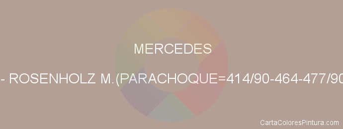 Pintura Mercedes 8485 Rosenholz M.(parachoque=414/90-464-477/90-477)
