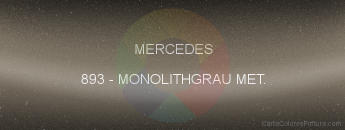 Pintura Mercedes 893 Monolithgrau Met.