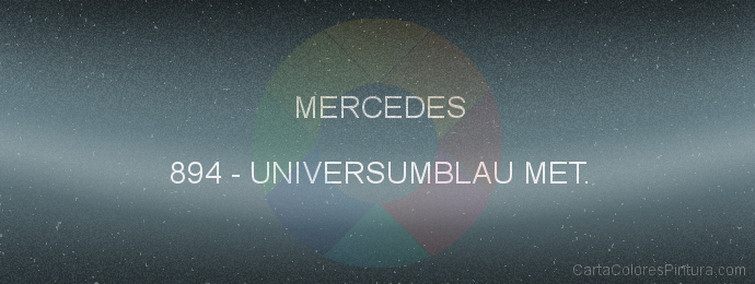 Pintura Mercedes 894 Universumblau Met.