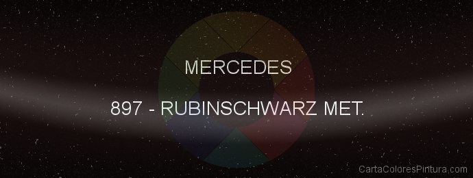 Pintura Mercedes 897 Rubinschwarz Met.