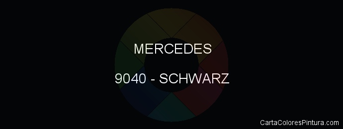 Pintura Mercedes 9040 Schwarz