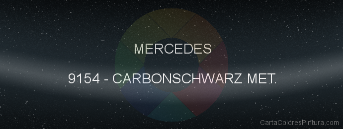 Pintura Mercedes 9154 Carbonschwarz Met.