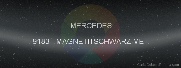 Pintura Mercedes 9183 Magnetitschwarz Met.
