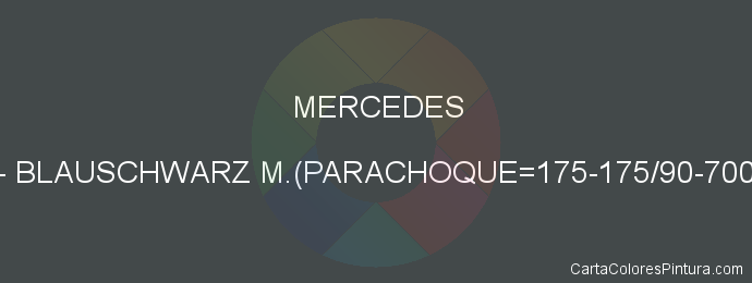 Pintura Mercedes 9199 Blauschwarz M.(parachoque=175-175/90-700-9198