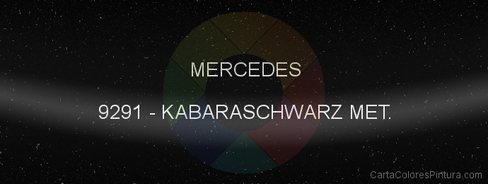 Pintura Mercedes 9291 Kabaraschwarz Met.