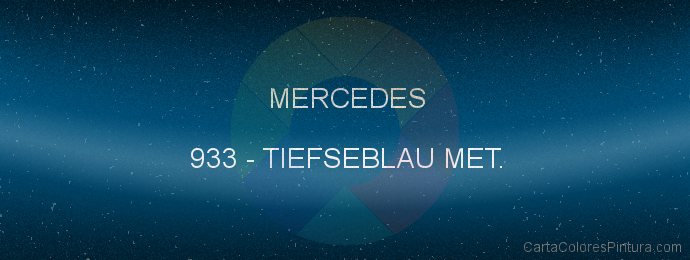 Pintura Mercedes 933 Tiefseblau Met.