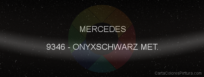 Pintura Mercedes 9346 Onyxschwarz Met.