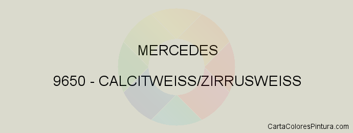 Pintura Mercedes 9650 Calcitweiss/zirrusweiss