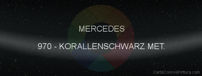 Pintura Mercedes 970 Korallenschwarz Met.