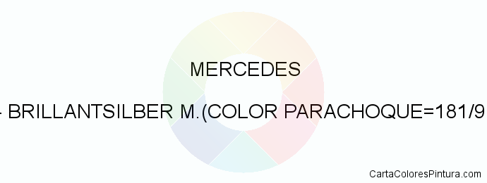Pintura Mercedes 9744 Brillantsilber M.(color Parachoque=181/91-714)