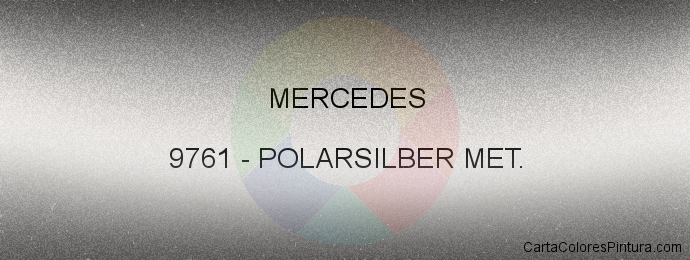 Pintura Mercedes 9761 Polarsilber Met.