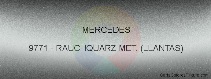 Pintura Mercedes 9771 Rauchquarz Met. (llantas)