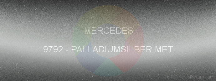 Pintura Mercedes 9792 Palladiumsilber Met.