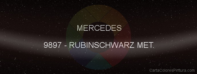Pintura Mercedes 9897 Rubinschwarz Met.