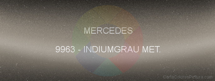 Pintura Mercedes 9963 Indiumgrau Met.