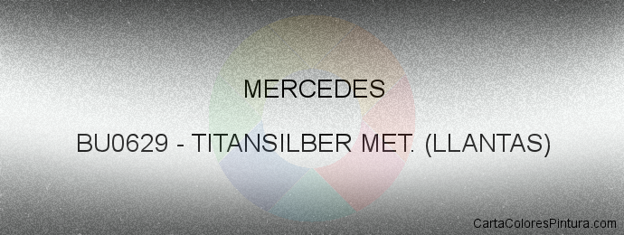 Pintura Mercedes BU0629 Titansilber Met. (llantas)