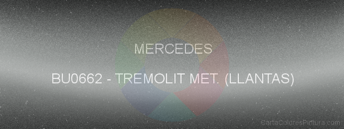 Pintura Mercedes BU0662 Tremolit Met. (llantas)