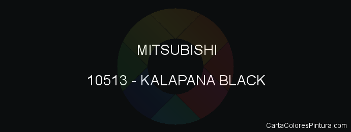 Pintura Mitsubishi 10513 Kalapana Black