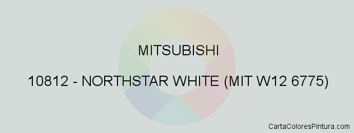 Pintura Mitsubishi 10812 Northstar White (mit W12 6775)