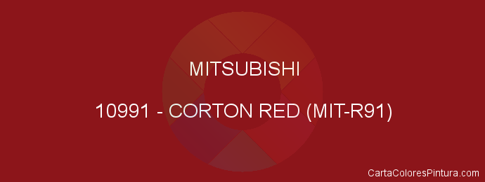 Pintura Mitsubishi 10991 Corton Red (mit-r91)