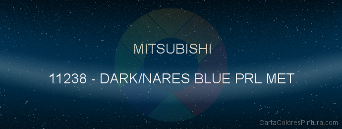Pintura Mitsubishi 11238 Dark/nares Blue Prl Met