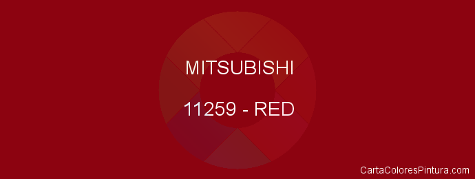 Pintura Mitsubishi 11259 Red
