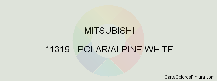 Pintura Mitsubishi 11319 Polar/alpine White