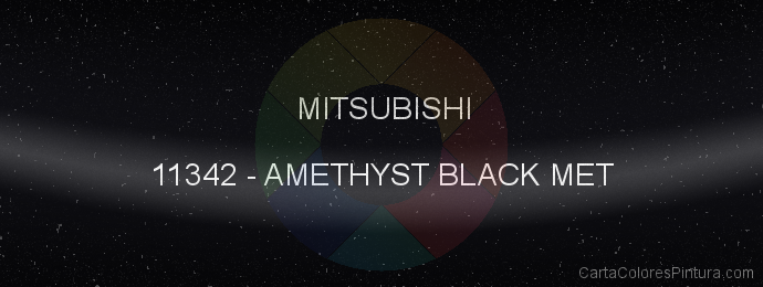 Pintura Mitsubishi 11342 Amethyst Black Met