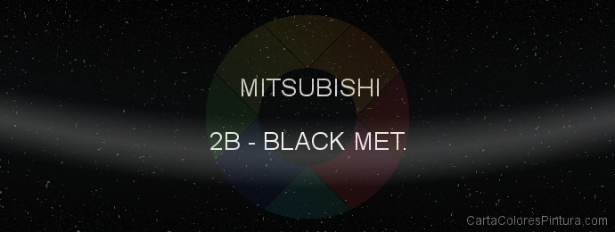 Pintura Mitsubishi 2B Black Met.