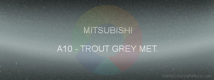 Pintura Mitsubishi A10 Trout Grey Met.