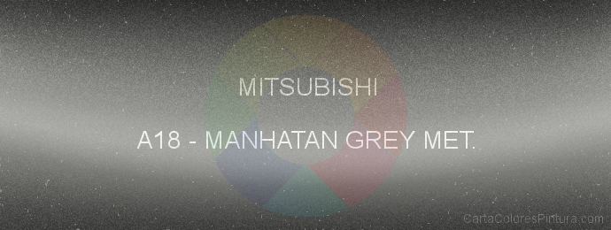 Pintura Mitsubishi A18 Manhatan Grey Met.