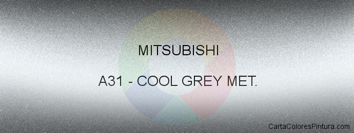 Pintura Mitsubishi A31 Cool Grey Met.