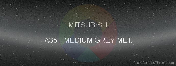 Pintura Mitsubishi A35 Medium Grey Met.
