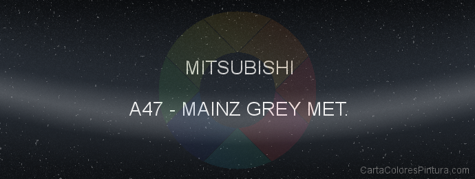 Pintura Mitsubishi A47 Mainz Grey Met.